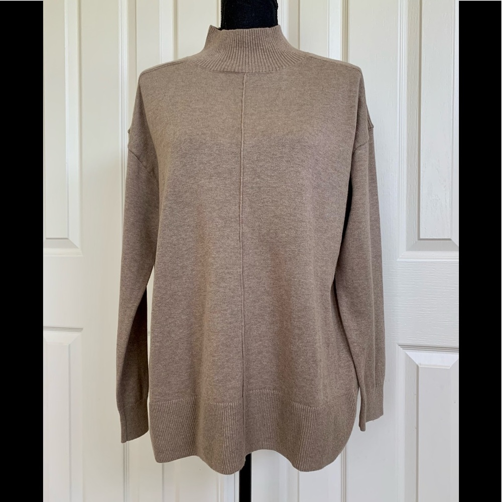 Karen Scott Cotton Mock-Neck Sweater